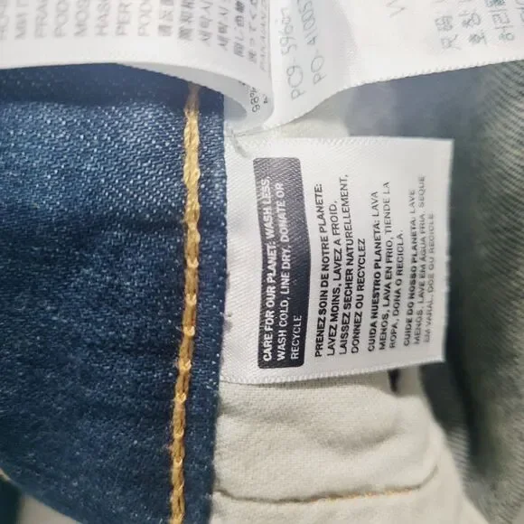 Levi's 502 Jeans Mens 48x32 Blue Wash Tapered Zip Fly Stretch Denim Big & Tall - Picture 7 of 13